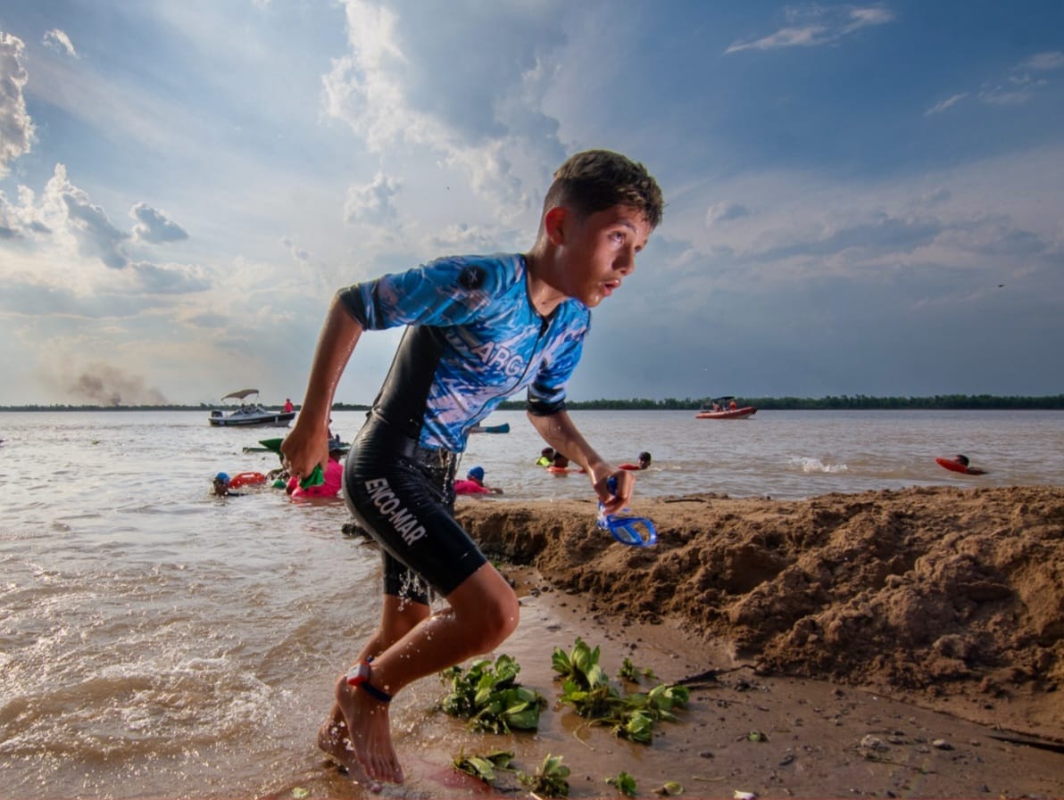 Los más chicos abren el 41º Triatlón Internacional de La Paz